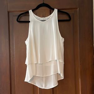 inTu White Dressy Tank Blouse